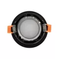 kelvo® LAMDA  Χωνευτό Φωτιστικό Downlight Σποτ Μπάνιου για Λάμπα MR16 με Ντουί GU10 AC 220-240V Αδιάβροχο IP65 - Μαύρο Ματ - Μ8.5 x Π8.5 x Υ3.5cm / Q7.5cm