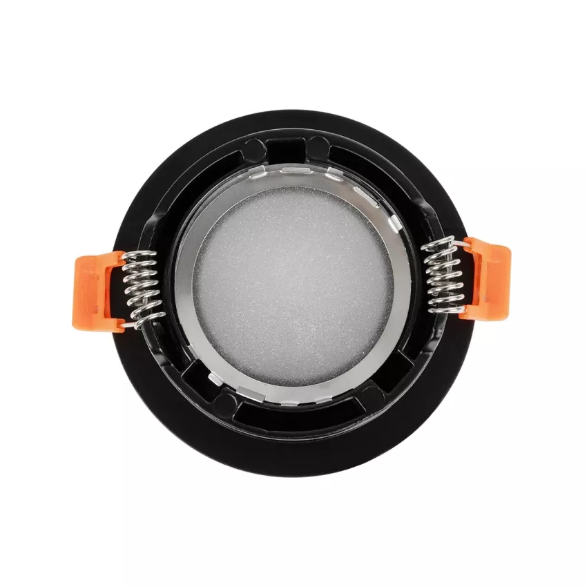 kelvo® LAMDA  Χωνευτό Φωτιστικό Downlight Σποτ Μπάνιου για Λάμπα MR16 με Ντουί GU10 AC 220-240V Αδιάβροχο IP65 - Μαύρο Ματ - Μ8.5 x Π8.5 x Υ3.5cm / Q7.5cm