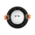 kelvo® LAMDA  Χωνευτό Φωτιστικό Downlight Σποτ Μπάνιου για Λάμπα MR16 με Ντουί GU10 AC 220-240V Αδιάβροχο IP65 - Μαύρο Ματ - Μ8.5 x Π8.5 x Υ3.5cm / Q7.5cm