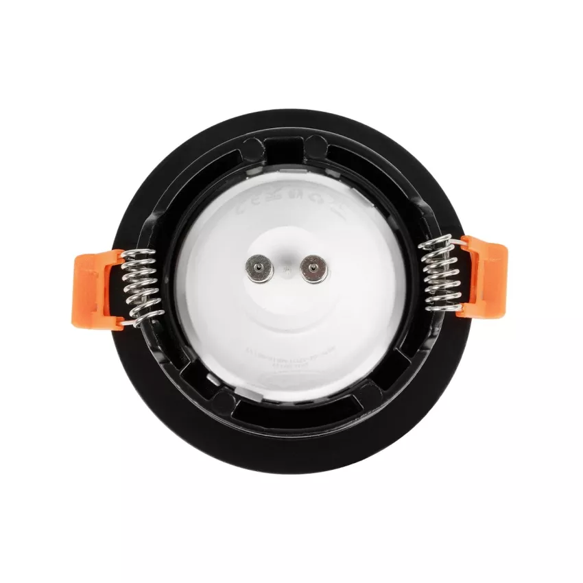 kelvo® LAMDA  Χωνευτό Φωτιστικό Downlight Σποτ Μπάνιου για Λάμπα MR16 με Ντουί GU10 AC 220-240V Αδιάβροχο IP65 - Μαύρο Ματ - Μ8.5 x Π8.5 x Υ3.5cm / Q7.5cm