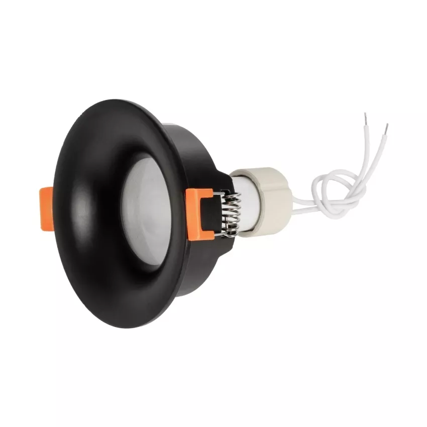 kelvo® LAMDA  Χωνευτό Φωτιστικό Downlight Σποτ Μπάνιου για Λάμπα MR16 με Ντουί GU10 AC 220-240V Αδιάβροχο IP65 - Μαύρο Ματ - Μ8.5 x Π8.5 x Υ3.5cm / Q7.5cm
