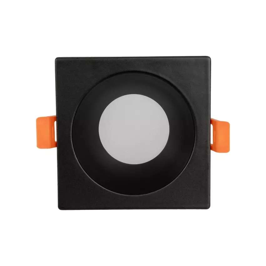kelvo® EPSILON  Χωνευτό Φωτιστικό Downlight Σποτ Μπάνιου για Λάμπα MR16 με Ντουί GU10 AC 220-240V Αδιάβροχο IP65 - Μαύρο Ματ - Μ8.5 x Π8.5 x Υ4.4cm / Q7.5cm x 7.5cm