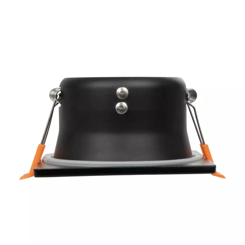 kelvo® EPSILON  Χωνευτό Φωτιστικό Downlight Σποτ Μπάνιου για Λάμπα MR16 με Ντουί GU10 AC 220-240V Αδιάβροχο IP65 - Μαύρο Ματ - Μ8.5 x Π8.5 x Υ4.4cm / Q7.5cm x 7.5cm