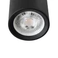 kelvo® DUCT  Φωτιστικό Downlight Σποτ για Λάμπα MR16 με Ντουί GU10 AC 220-240V IP20 - Μαύρο Ματ - Μ6 x Π6 x Υ15cm