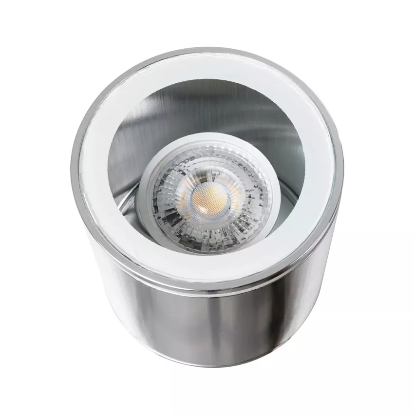 kelvo® MARETTI  Φωτιστικό Downlight Σποτ για Λάμπα MR16 με Ντουί GU10 AC 220-240V Αδιάβροχο IP65 - Νίκελ Χρώμιο - Μ9 x Π9 x Υ9cm