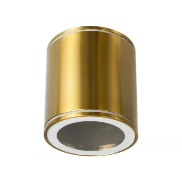 kelvo® MARETTI  Φωτιστικό Downlight Σποτ για Λάμπα MR16 με Ντουί GU10 AC 220-240V Αδιάβροχο IP65 - Χρυσό Πλατίνα - Μ9 x Π9 x Υ9cm