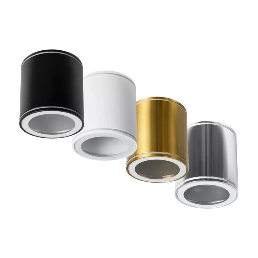 kelvo® MARETTI  Φωτιστικό Downlight Σποτ για Λάμπα MR16 με Ντουί GU10 AC 220-240V Αδιάβροχο IP65 - Χρυσό Πλατίνα - Μ9 x Π9 x Υ9cm