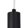 kelvo® CANAL  Κρεμαστό Φωτιστικό Οροφής LED 7W 700lm 36° AC 220-240V IP20 Θερμό Λευκό 2700K - Bridgelux COB Chip & TÜV SÜD Driver - Μαύρο Ματ - Μ4 x Π4 x Υ80cm