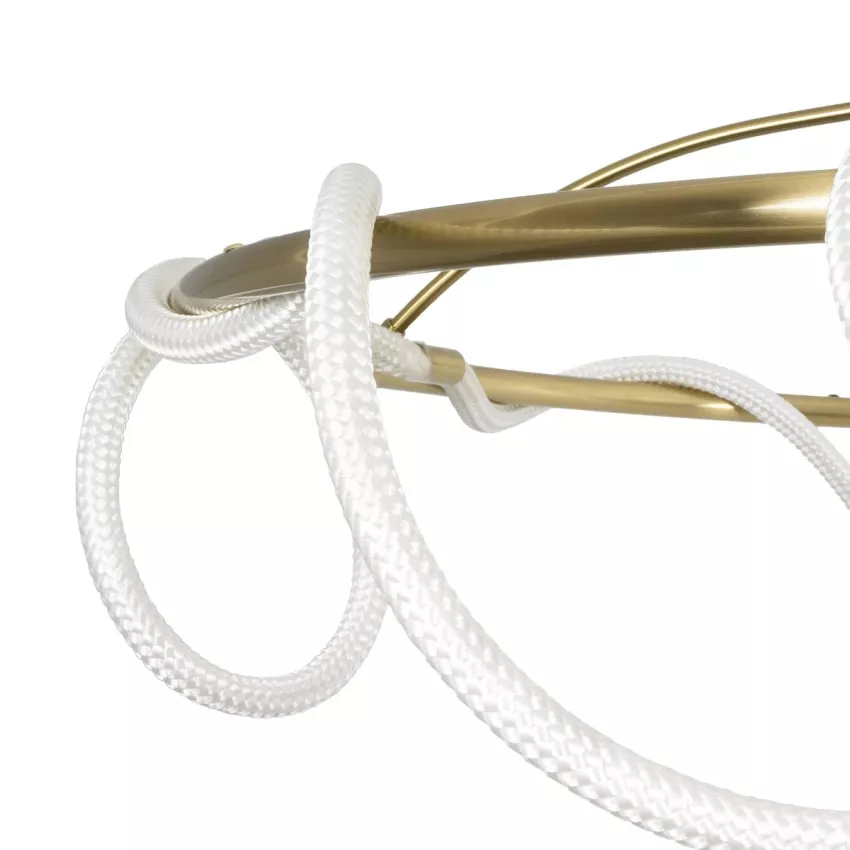 kelvo® GLOW  Φωτιστικό Οροφής LED 89W 8900lm 360° AC 220-240V IP20 Ρυθμιζόμενο Λευκό CCT με Χειριστήριο από 2700K έως 6000K Dimmable - Lumileds SMD Chip - Χρυσό Πλατίνα - Μ150 x Π150 x Υ30cm