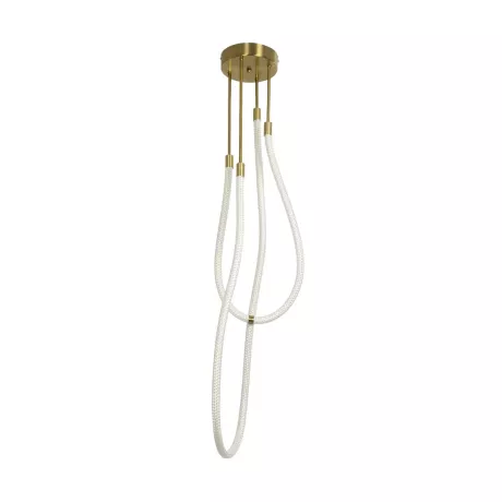 kelvo® GLOW  Φωτιστικό Οροφής LED 42W 4200lm 360° AC 220-240V IP20 Ρυθμιζόμενο Λευκό CCT με Χειριστήριο από 2700K έως 6000K Dimmable - Lumileds SMD Chip - Χρυσό Πλατίνα - Μ50 x Π50 x Υ70cm