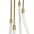 kelvo® GLOW  Φωτιστικό Οροφής LED 42W 4200lm 360° AC 220-240V IP20 Ρυθμιζόμενο Λευκό CCT με Χειριστήριο από 2700K έως 6000K Dimmable - Lumileds SMD Chip - Χρυσό Πλατίνα - Μ50 x Π50 x Υ70cm