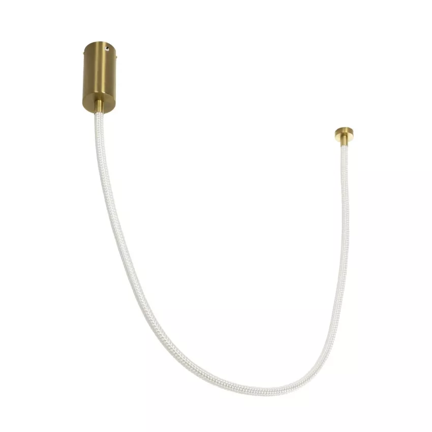 kelvo® GLOW  Κρεμαστό Φωτιστικό Οροφής LED 27W 2700lm 360° AC 220-240V IP20 Ρυθμιζόμενο Λευκό CCT με Χειριστήριο από 2700K έως 6000K Dimmable - Lumileds SMD Chip - Χρυσό Πλατίνα - Μ90 x Π9 x Υ95cm