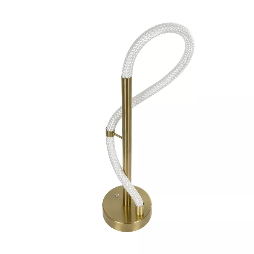 kelvo® GLOW  Επιτραπέζιο Φωτιστικό Πορτατίφ LED 18W 1800lm 360° AC 220-240V IP20 Ρυθμιζόμενο Λευκό CCT με Αφή 2700K/4500K/6000K Dimmable - Lumileds SMD Chip - Χρυσό Πλατίνα - Μ30 x Π30 x Υ60cm