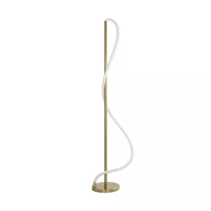 kelvo® GLOW  Επιδαπέδιο Φωτιστικό LED 30W 3000lm 360° AC 220-240V IP20 Ρυθμιζόμενο Λευκό CCT με Αφή 2700K/4500K/6000K Dimmable - Lumileds SMD Chip - Χρυσό Πλατίνα - Μ45 x Π45 x Υ160cm