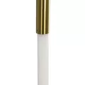 kelvo® GLOW  Κρεμαστό Φωτιστικό Οροφής LED 18W 1800lm 360° AC 220-240V IP20 Ρυθμιζόμενο Λευκό CCT με On/Off 2700K/4500K/6000K - Lumileds SMD Chip - Χρυσό Πλατίνα - Μ20 x Π2.5 x Υ60cm