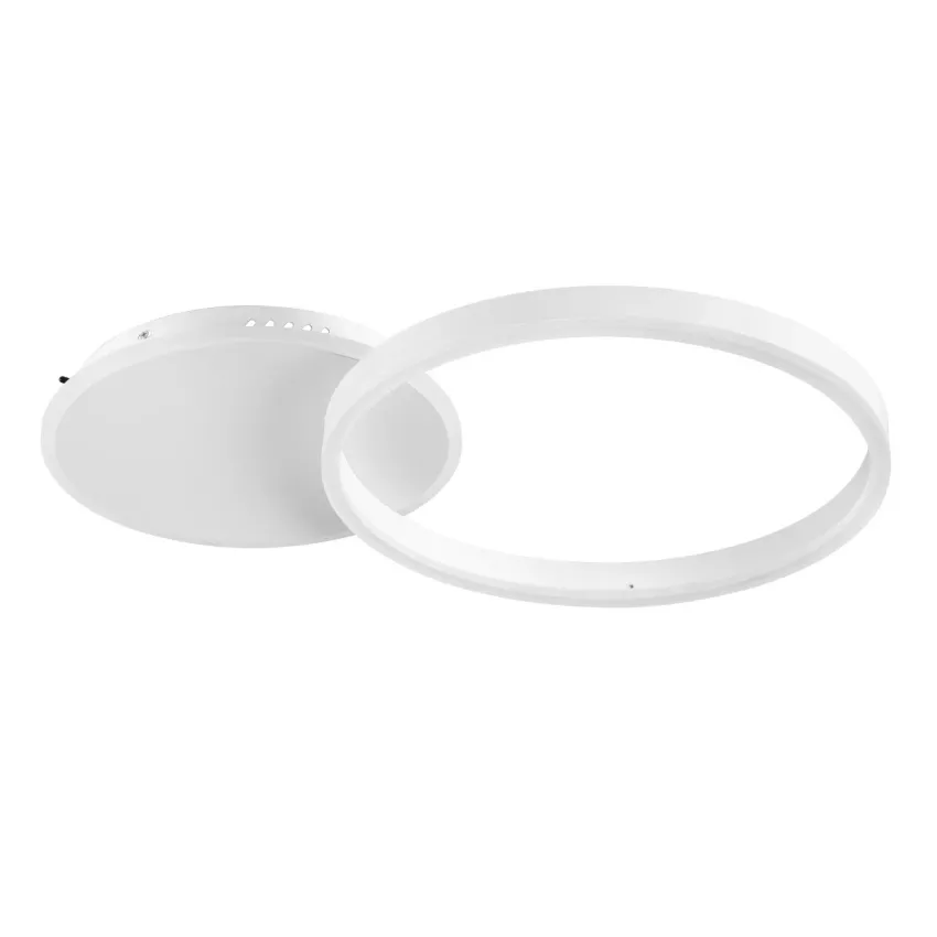 kelvo® VENOM  Φωτιστικό Οροφής LED 45W 4500lm 360° AC 220-240V IP20 Ρυθμιζόμενο Λευκό CCT με Χειριστήριο από 2700K έως 6000K Dimmable - Lumileds SMD Chip - Λευκό Ματ - Μ60 x Π40 x Υ7.5cm