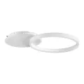 kelvo® VENOM  Φωτιστικό Οροφής LED 45W 4500lm 360° AC 220-240V IP20 Ρυθμιζόμενο Λευκό CCT με Χειριστήριο από 2700K έως 6000K Dimmable - Lumileds SMD Chip - Λευκό Ματ - Μ60 x Π40 x Υ7.5cm