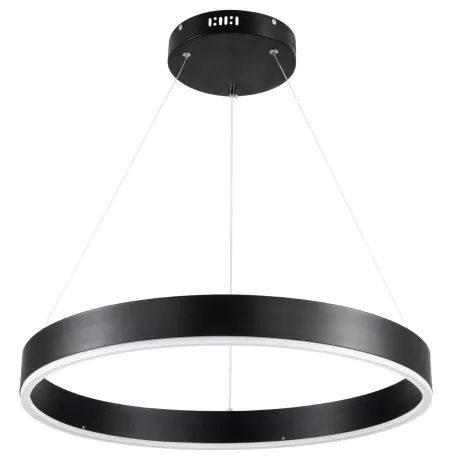 kelvo® VENOM  Κρεμαστό Φωτιστικό Οροφής LED 45W 4500lm 120° AC 220-240V IP20 Ρυθμιζόμενο Λευκό CCT με Χειριστήριο από 2700K έως 6000K Dimmable - Lumileds SMD Chip - Μαύρο Ματ - Μ60 x Π60 x Υ6.5cm