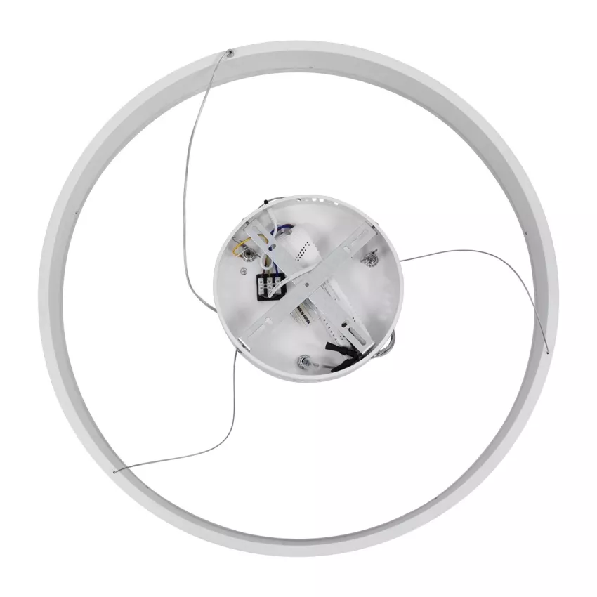 kelvo® VENOM  Κρεμαστό Φωτιστικό Οροφής LED 45W 4500lm 120° AC 220-240V IP20 Ρυθμιζόμενο Λευκό CCT με Χειριστήριο από 2700K έως 6000K Dimmable - Lumileds SMD Chip - Λευκό Ματ - Μ60 x Π60 x Υ6.5cm
