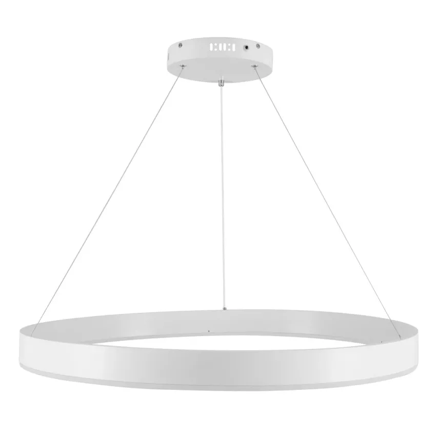 kelvo® VENOM  Κρεμαστό Φωτιστικό Οροφής LED 67W 6700lm 120° AC 220-240V IP20 Ρυθμιζόμενο Λευκό CCT με Χειριστήριο από 2700K έως 6000K Dimmable - Lumileds SMD Chip - Λευκό Ματ - Μ80 x Π80 x Υ6.5cm