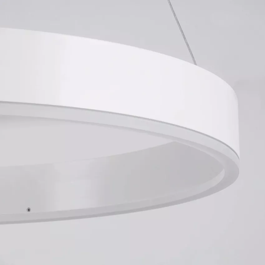 kelvo® VENOM  Κρεμαστό Φωτιστικό Οροφής LED 67W 6700lm 120° AC 220-240V IP20 Ρυθμιζόμενο Λευκό CCT με Χειριστήριο από 2700K έως 6000K Dimmable - Lumileds SMD Chip - Λευκό Ματ - Μ80 x Π80 x Υ6.5cm