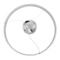 kelvo® VENOM  Κρεμαστό Φωτιστικό Οροφής LED 67W 6700lm 120° AC 220-240V IP20 Ρυθμιζόμενο Λευκό CCT με Χειριστήριο από 2700K έως 6000K Dimmable - Lumileds SMD Chip - Λευκό Ματ - Μ80 x Π80 x Υ6.5cm