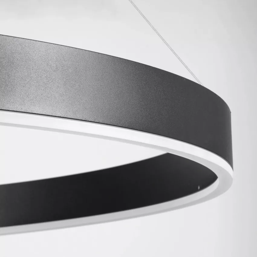 kelvo® VENOM  Κρεμαστό Φωτιστικό Οροφής LED 75W 7500lm 120° AC 220-240V IP20 Ρυθμιζόμενο Λευκό CCT με Χειριστήριο από 2700K έως 6000K Dimmable - Lumileds SMD Chip - Μαύρο Ματ - Μ100 x Π100 x Υ6.5cm