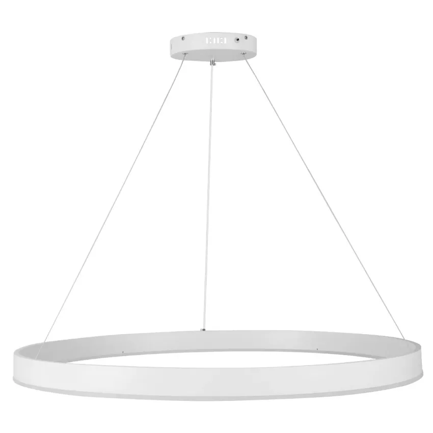 kelvo® VENOM  Κρεμαστό Φωτιστικό Οροφής LED 75W 7500lm 120° AC 220-240V IP20 Ρυθμιζόμενο Λευκό CCT με Χειριστήριο από 2700K έως 6000K Dimmable - Lumileds SMD Chip - Λευκό Ματ - Μ100 x Π100 x Υ6.5cm