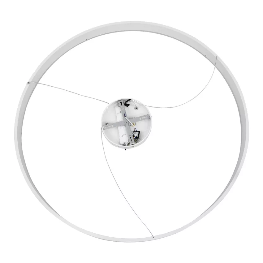 kelvo® VENOM  Κρεμαστό Φωτιστικό Οροφής LED 75W 7500lm 120° AC 220-240V IP20 Ρυθμιζόμενο Λευκό CCT με Χειριστήριο από 2700K έως 6000K Dimmable - Lumileds SMD Chip - Λευκό Ματ - Μ100 x Π100 x Υ6.5cm
