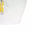 GLOBOSTAR® BOHEMIA  Μοντέρνο Κρεμαστό Φωτιστικό Οροφής με Ντουί 1 x E27 AC 220-240V IP20 - Διάφανο - Μ22 x Π22 x Υ22cm