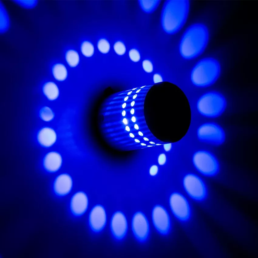 STAINS  Φωτιστικό Τοίχου - Απλίκα Αρχιτεκτονικού Φωτισμού Εσωτερικού Χώρου LED 5W 300lm 360° AC 220-240V IP44 Φ5.5 x Υ7cm - Μπλε - Ασημί Νίκελ Ματ - Bridgelux Chip