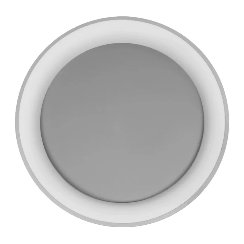 SALEM  Πλαφονιέρα Οροφής Δαχτυλίδι-Κύκλος LED CCT 105W 12075lm 120° AC 220-240V - Εναλλαγή Φωτισμού μέσω Τηλεχειριστηρίου All In One Ψυχρό 6000k+Φυσικό 4500k+Θερμό 2700k Dimmable Φ60cm - Ασημί