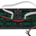 GLOBOSTAR® MODULCO  Module Πλακίδιο Κυλιόμενης Ψηφιακής Επιγραφής/Οθόνης 32x16cm P10 LED 40W Nits ≥5500cd/㎡ DC 5V Αδιάβροχο IP65 Κόκκινο - Μ32 x Π16 x Υ1.5cm