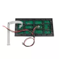 GLOBOSTAR® MODULCO  Module Πλακίδιο Κυλιόμενης Ψηφιακής Επιγραφής/Οθόνης 32x16cm P10 LED 40W Nits ≥5500cd/㎡ DC 5V Αδιάβροχο IP65 Κόκκινο - Μ32 x Π16 x Υ1.5cm