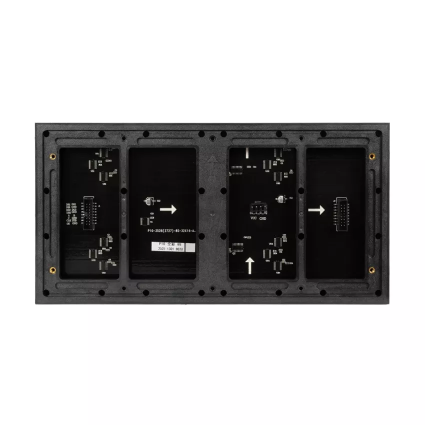 GLOBOSTAR® MODULCO  Module Πλακίδιο Κυλιόμενης Ψηφιακής Επιγραφής/Οθόνης 32x16cm P10 LED 40W Nits ≥5500cd/㎡ DC 5V Αδιάβροχο IP65 RGB - Μ32 x Π16 x Υ1.8cm