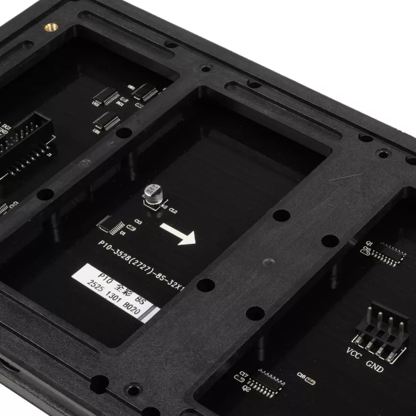 GLOBOSTAR® MODULCO  Module Πλακίδιο Κυλιόμενης Ψηφιακής Επιγραφής/Οθόνης 32x16cm P10 LED 40W Nits ≥5500cd/㎡ DC 5V Αδιάβροχο IP65 RGB - Μ32 x Π16 x Υ1.8cm