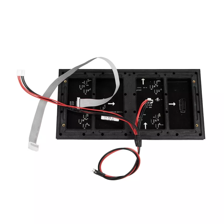 GLOBOSTAR® MODULCO  Module Πλακίδιο Κυλιόμενης Ψηφιακής Επιγραφής/Οθόνης 32x16cm P10 LED 40W Nits ≥5500cd/㎡ DC 5V Αδιάβροχο IP65 RGB - Μ32 x Π16 x Υ1.8cm