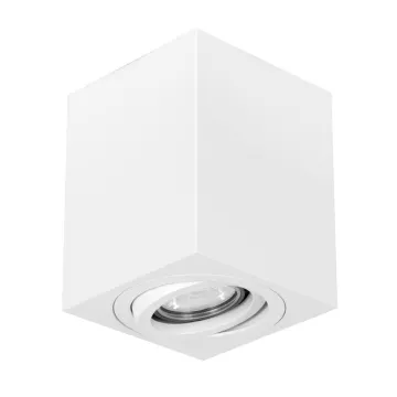 kelvo® AKIRA  Κινούμενο Φωτιστικό Downlight Σποτ για Λάμπα MR16 με Ντουί GU10 AC 220-240V IP20 - Λευκό Ματ - Μ8 x Π8 x Υ10cm