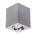 kelvo® AKIRA  Κινούμενο Φωτιστικό Downlight Σποτ για Λάμπα MR16 με Ντουί GU10 AC 220-240V IP20 - Νίκελ Βούρτσας - Μ8 x Π8 x Υ10cm