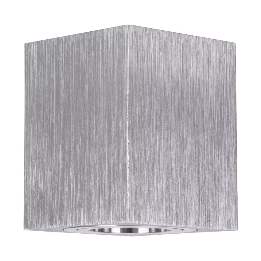 kelvo® AKIRA  Κινούμενο Φωτιστικό Downlight Σποτ για Λάμπα MR16 με Ντουί GU10 AC 220-240V IP20 - Νίκελ Βούρτσας - Μ8 x Π8 x Υ10cm