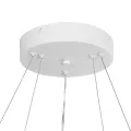 kelvo® VENOM  Κρεμαστό Φωτιστικό Οροφής LED 75W 7500lm 120° AC 220-240V IP20 Ρυθμιζόμενο Λευκό CCT με Χειριστήριο από 2700K έως 6000K Dimmable - Lumileds SMD Chip - Λευκό Ματ - Μ60 x Π60 x Υ40cm