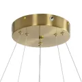 kelvo® VENOM  Κρεμαστό Φωτιστικό Οροφής LED 75W 7500lm 120° AC 220-240V IP20 Ρυθμιζόμενο Λευκό CCT με Χειριστήριο από 2700K έως 6000K Dimmable - Lumileds SMD Chip - Χρυσό Πλατίνα - Μ60 x Π60 x Υ40cm