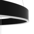 kelvo® VENOM  Κρεμαστό Φωτιστικό Οροφής LED 120W 12000lm 120° AC 220-240V IP20 Ρυθμιζόμενο Λευκό CCT με Χειριστήριο από 2700K έως 6000K Dimmable - Lumileds SMD Chip - Μαύρο Ματ - Μ80 x Π80 x Υ80cm