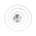 kelvo® VENOM  Κρεμαστό Φωτιστικό Οροφής LED 120W 12000lm 120° AC 220-240V IP20 Ρυθμιζόμενο Λευκό CCT με Χειριστήριο από 2700K έως 6000K Dimmable - Lumileds SMD Chip - Λευκό Ματ - Μ80 x Π80 x Υ80cm