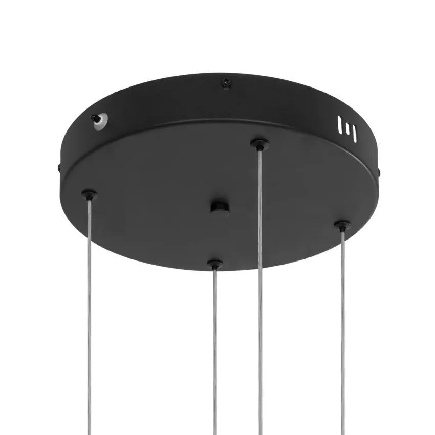 kelvo® VENOM  Κρεμαστό Φωτιστικό Οροφής LED 150W 15000lm 120° AC 220-240V IP20 Ρυθμιζόμενο Λευκό CCT με Χειριστήριο από 2700K έως 6000K Dimmable - Lumileds SMD Chip - Μαύρο Ματ - Μ150 x Π90 x Υ60cm