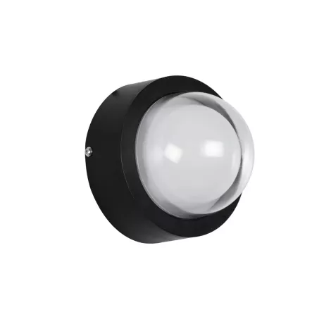 kelvo® NEXA  Φωτιστικό Τοίχου / Απλίκα LED 6W 360lm 180° AC 220-240V Αδιάβροχο IP65 Μπλε - Sanan SMD Chip & TÜV SÜD Driver - Μαύρο Ματ - Μ11 x Π8.5 x Υ11cm