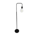 GLOBOSTAR® SNAKE  Μοντέρνο Επιδαπέδιο Φωτιστικό με Ντουί 1 x E27 AC 220-240V IP20 - Μαύρο - Μ40 x Π25 x Υ153cm