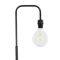 GLOBOSTAR® SNAKE  Μοντέρνο Επιδαπέδιο Φωτιστικό με Ντουί 1 x E27 AC 220-240V IP20 - Μαύρο - Μ40 x Π25 x Υ153cm