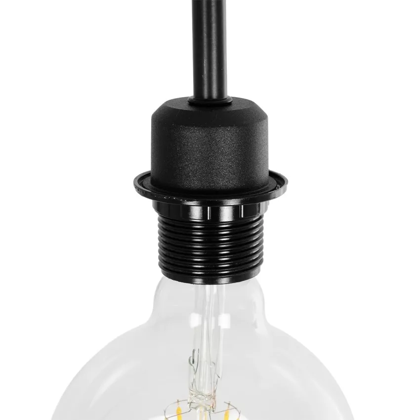 GLOBOSTAR® SNAKE  Μοντέρνο Επιδαπέδιο Φωτιστικό με Ντουί 1 x E27 AC 220-240V IP20 - Μαύρο - Μ40 x Π25 x Υ153cm
