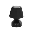 PYRAMID  Μοντέρνο Eπιτραπέζιο Φωτιστικό Μονόφωτο 1 x E27 IP20 Μαύρο Μέταλλο με Μαύρο Ύφασμα - Μ22 x Π22 x Υ30cm